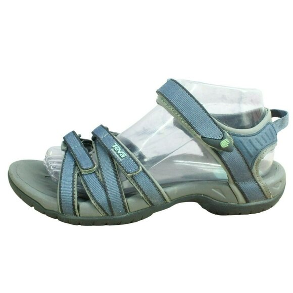 Teva Shoes - Teva Tirra Blue Nylon Hook & Loop Adjustable Strappy Outdoor Sandals Size 8.5